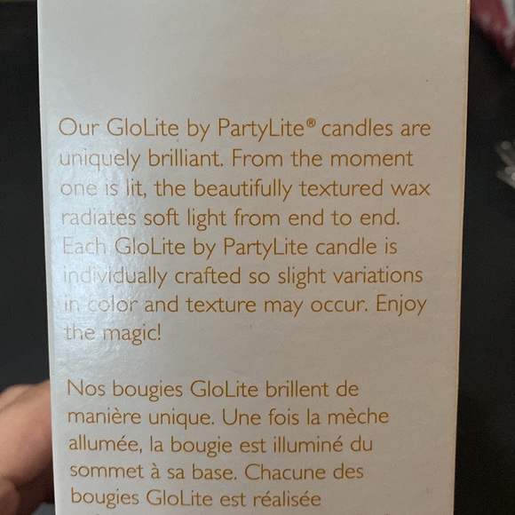 PartyLite GloLite pillarin Cucumber Ginger Mint - Picture 4 of 6